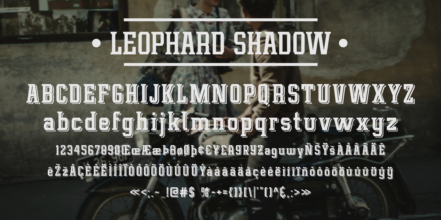 Leophard Bold Font preview